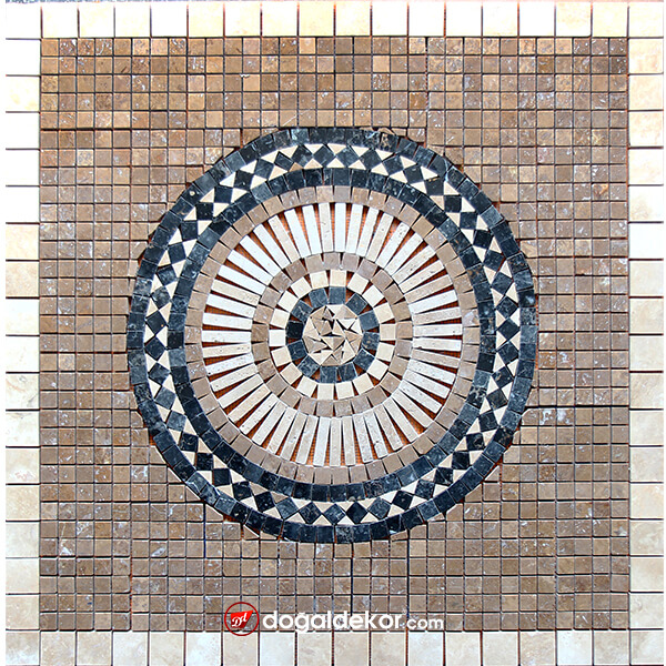 1x92x92cm Madalyon Dekoratif Göbek Dekor -DT1587